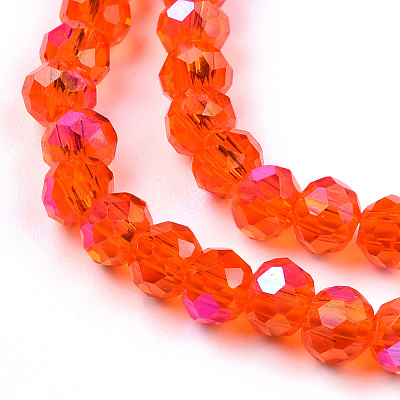 Electroplate Glass Beads Strands EGLA-A034-T3mm-L29-1