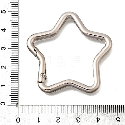 Zinc Alloy Spring Gate Rings FIND-H050-01A-P-1