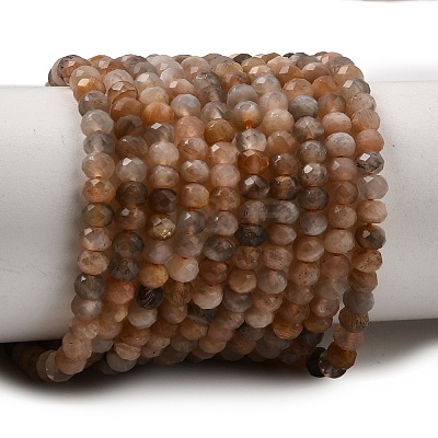 Natural Multi-Moonstone Beads Strands X-G-B074-A08-01-1