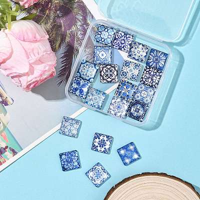 1 Bag Glass Cabochons GGLA-FS0001-17-1