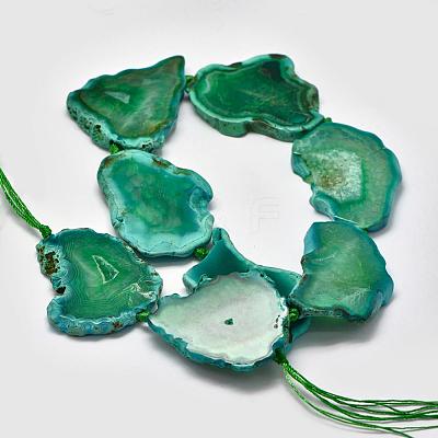 Natural Agate Beads Strands G-P319-19B-1