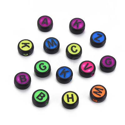 Opaque Acrylic Beads SACR-S275-01B-1