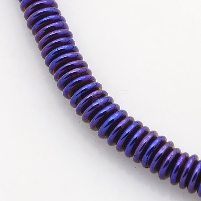 Electroplate Non-magnetic Synthetic Hematite Beads Strands G-J216F-09-1