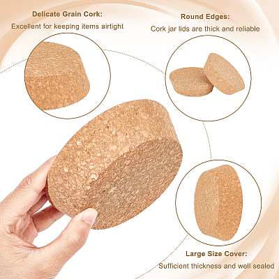 Cork Bottle Stoppers FIND-WH0033-45B-1
