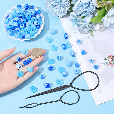 1Bag Plastic Hair Braiding Tool FIND-PA0001-58-1