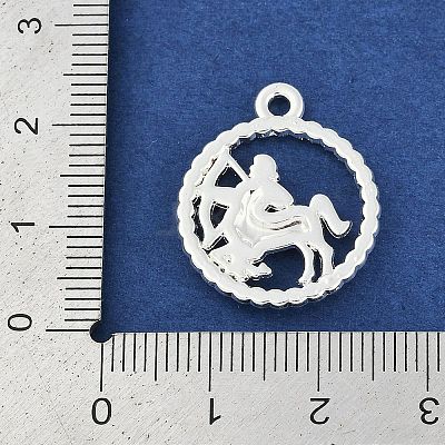 Twelve Constellations Alloy Pendants PALLOY-Q006-01D-S-1