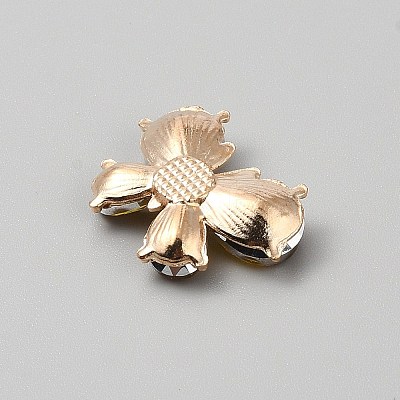 Light Gold Alloy Rhinestone Cabochons FIND-WH0173-340D-1