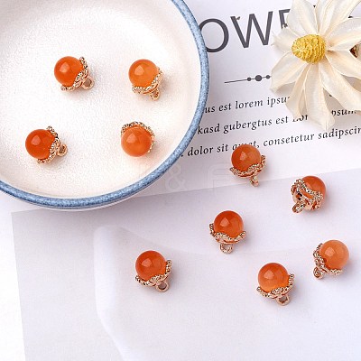 10Pcs Gemstone Charm Pendant Crystal Quartz Healing Natural Stone Pendants Buckle for Jewelry Necklace Earring Making Cra JX599C-1