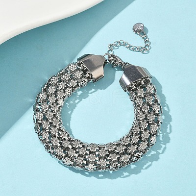 304 Stainless Steel Link Chain Bracelets for Women BJEW-D344-01P-1