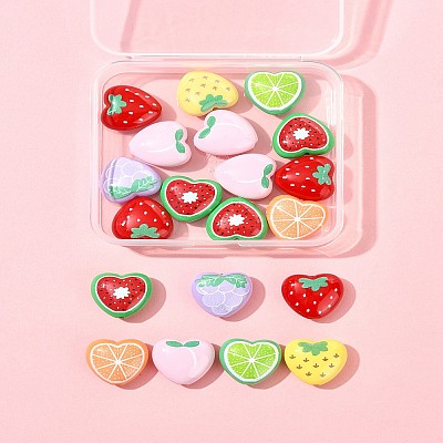 20Pcs 7 Styles Opaque Acrylic Beads MACR-FS0002-22-1