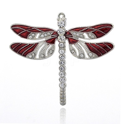 Alloy Enamel Dragonfly Big Pendants LS-ENAM-L034-07P-1