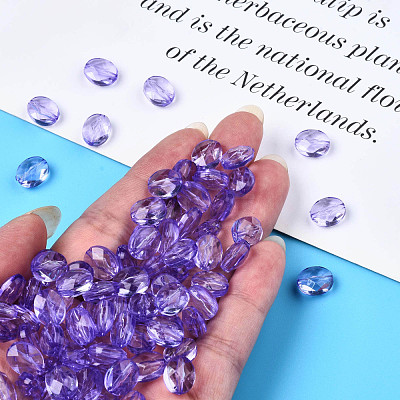 Transparent Acrylic Beads TACR-S154-18A-47-1