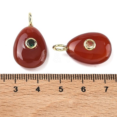 Natural Carnelian Pendants G-H322-01G-10-1