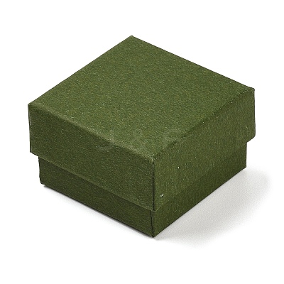 Cardboard Paper Jewelry Storage Boxes with Sponge CON-P023-01A-01-1