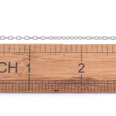 Non-Tarnish 3.28 Feet 201 Stainless Steel Cable Chains X-CHS-R008-11-1
