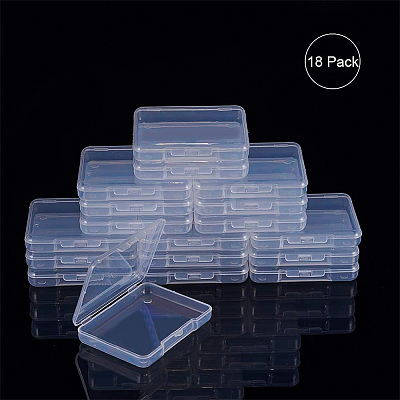Transparent Plastic Bead Containers CON-BC0004-64-1