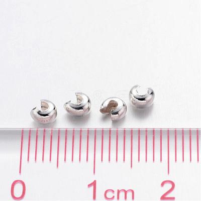 Iron Crimp Beads Covers X-IFIN-H028-S-1