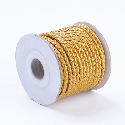 Round Braided Cowhide Cords WL-L009-01W-1