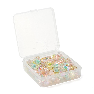 110Pcs 5 Colors Transparent Acrylic Beads TACR-LS0001-05-1