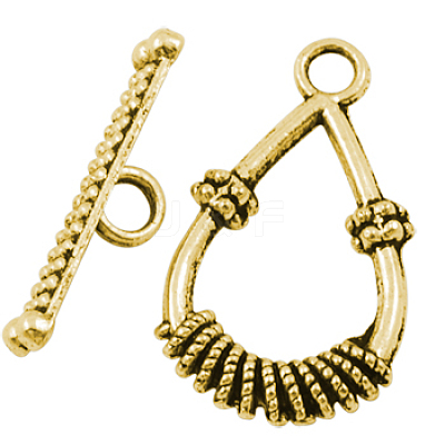 Tibetan Style Toggle Clasps LS-GLF10216Y-NF-1