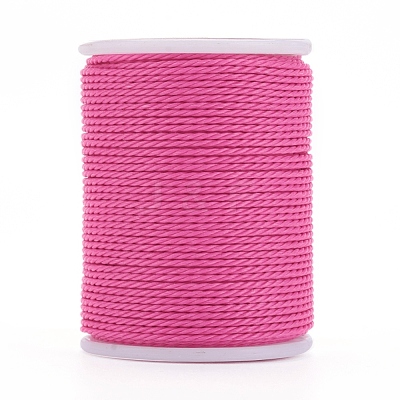 Round Waxed Polyester Cord YC-G006-01-1.0mm-1