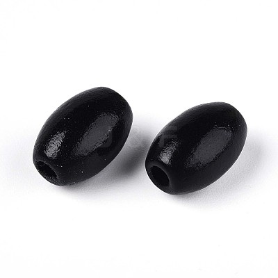 Spray Painted Schima Wood Beads WOOD-T032-29A-1