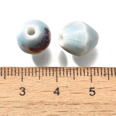 Vintage Style Glazed Ceramic Porcelain Beads PORC-H013-01-1