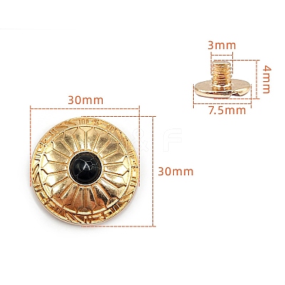 Alloy Decorative Buttons PW-WG1200D-27-1