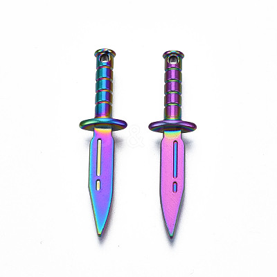 Rainbow Color Alloy Pendants PALLOY-N156-210-1