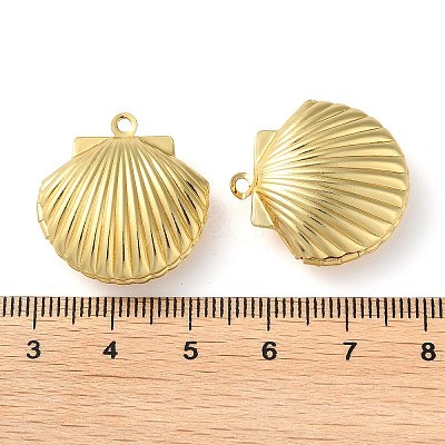 Rack Plating Brass Locket Pendants X-KK-M269-11G-1