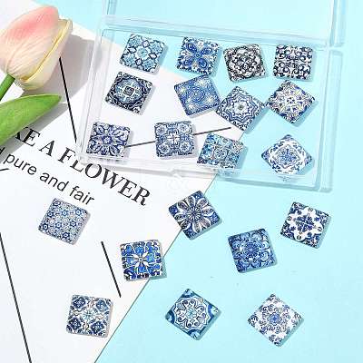 20Pcs Glass Cabochons GLAA-FS0002-59-1