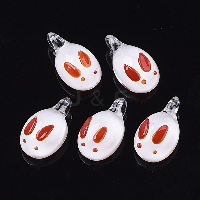 Handmade Lampwork Pendants LAMP-N021-002-1