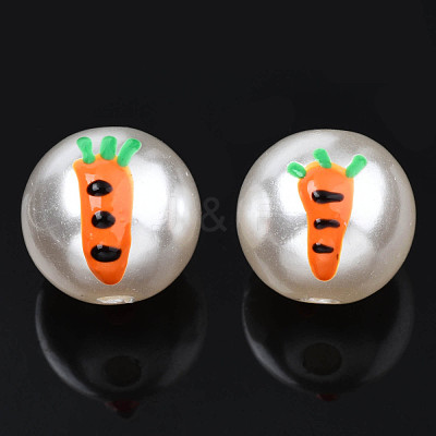 ABS Plastic Imitation Pearl Beads KY-N015-99-1
