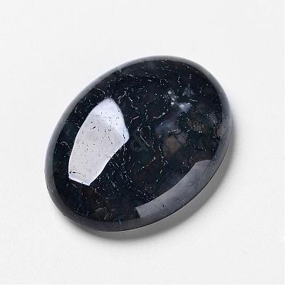 Natural Moss Agate Cabochons G-F296-09-30x40mm-1