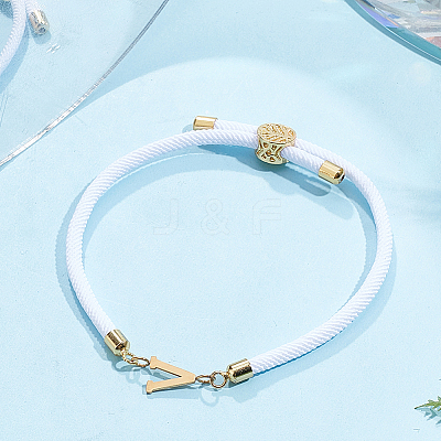 1pc Adjustable Nylon Cord Slider Bracelets for Women BJEW-LP0001-33V-G-1