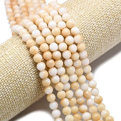 Natural Malaysia Jade Beads Strands G-L645-A01-6mm-28-1