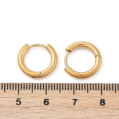 202 Stainless Steel Huggie Hoop Earrings X-EJEW-F111A-14mm-G01-1