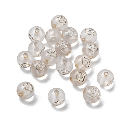 Plating Acrylic Beads OACR-S042-05D-1