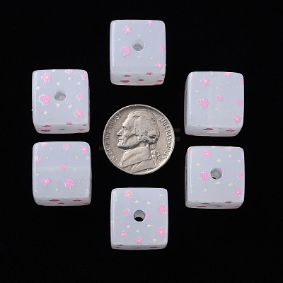 Printed Acrylic Beads MACR-S374-11C-03-1