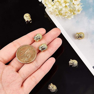 Brass Beads KK-AR0001-21G-1