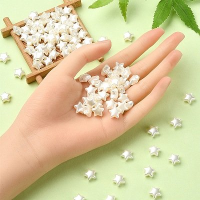 ABS Plastic Imitation Pearl Beads OACR-YW0001-85E-1
