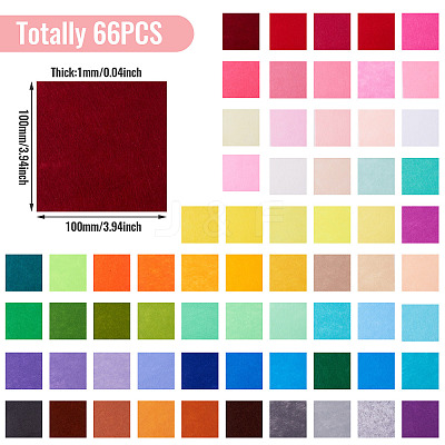 66Pcs Non Woven Fabric DIY-TAC0016-67C-1