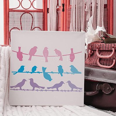 Large Plastic Reusable Drawing Painting Stencils Templates DIY-WH0202-187-1