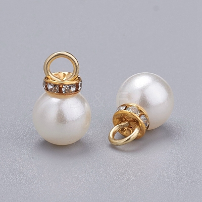 Acrylic Pearl Pendants IFIN-I031-02A-G-1