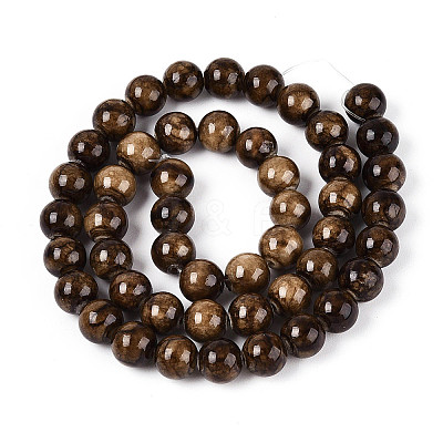 Natural Persian Jade Beads Strands G-A255-A02-01E-1