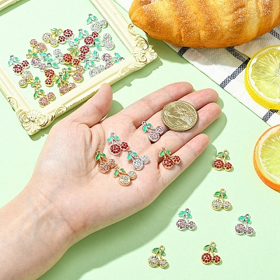 15Pcs 3 Colors Rack Plating Alloy Pendants FIND-YW0009-86A-1