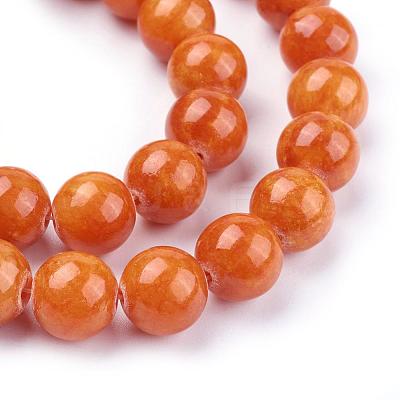 Natural Yellow Jade Beads Strands G-G598-12mm-YXS-1