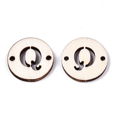 Unfinished Natural Poplar Wood Links Connectors WOOD-S045-140A-01Q-1