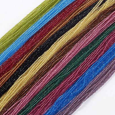 Glass Beads Strands EGLA-E057-02B-1