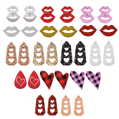 PU Leather Big Pendants FIND-SZ0001-002-1